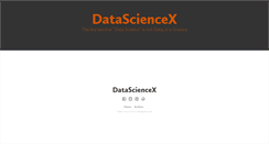 Desktop Screenshot of datasciencex.com