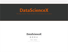 Tablet Screenshot of datasciencex.com